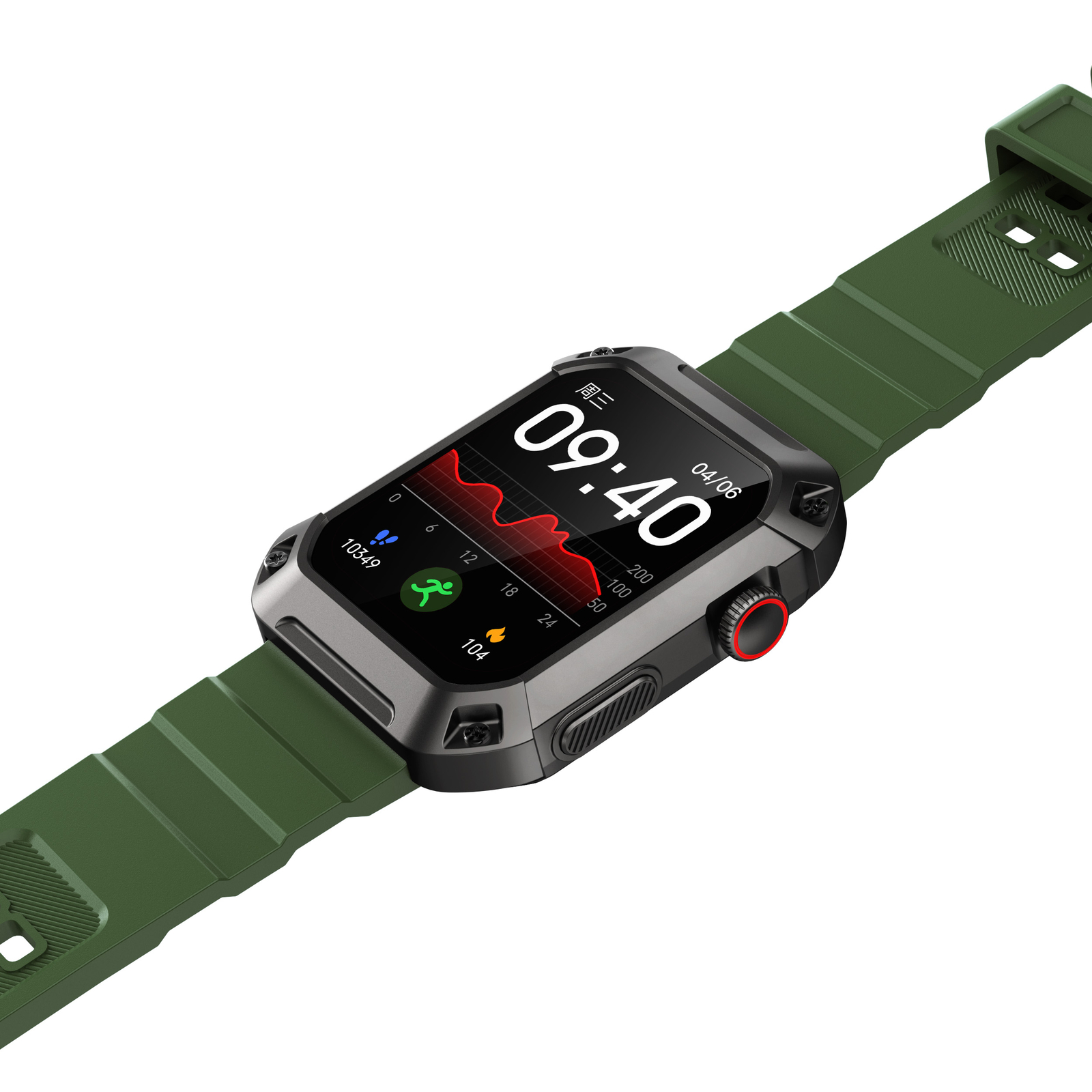Smart Watch 1.83 inch Fitness Tracker IP68 Waterproof Sleep Monitor Smartwatch