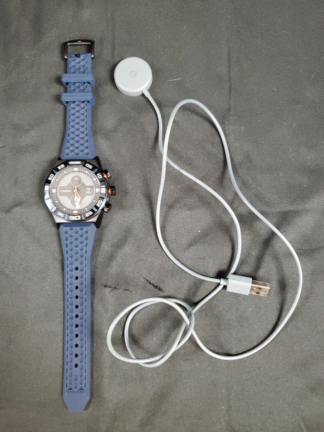 Citizen CZ Smart Gen 1 Hybrid Model YF20MV-01 Black/Blue 100% Working EXCELLENT