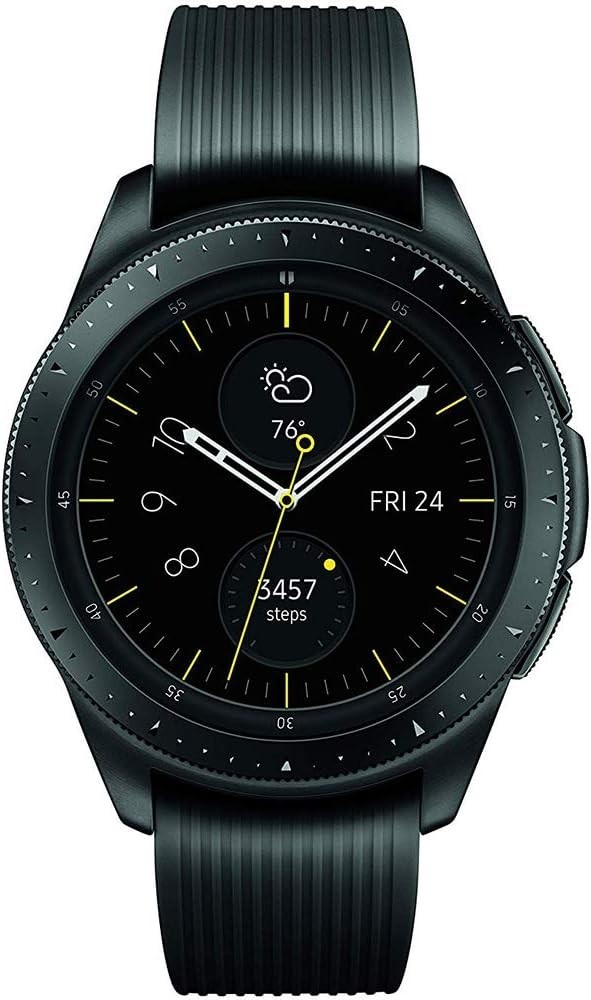Samsung Galaxy Watch 42mm Classic Buckle GPS/Bluetooth- SM-R810 – Midnight Black