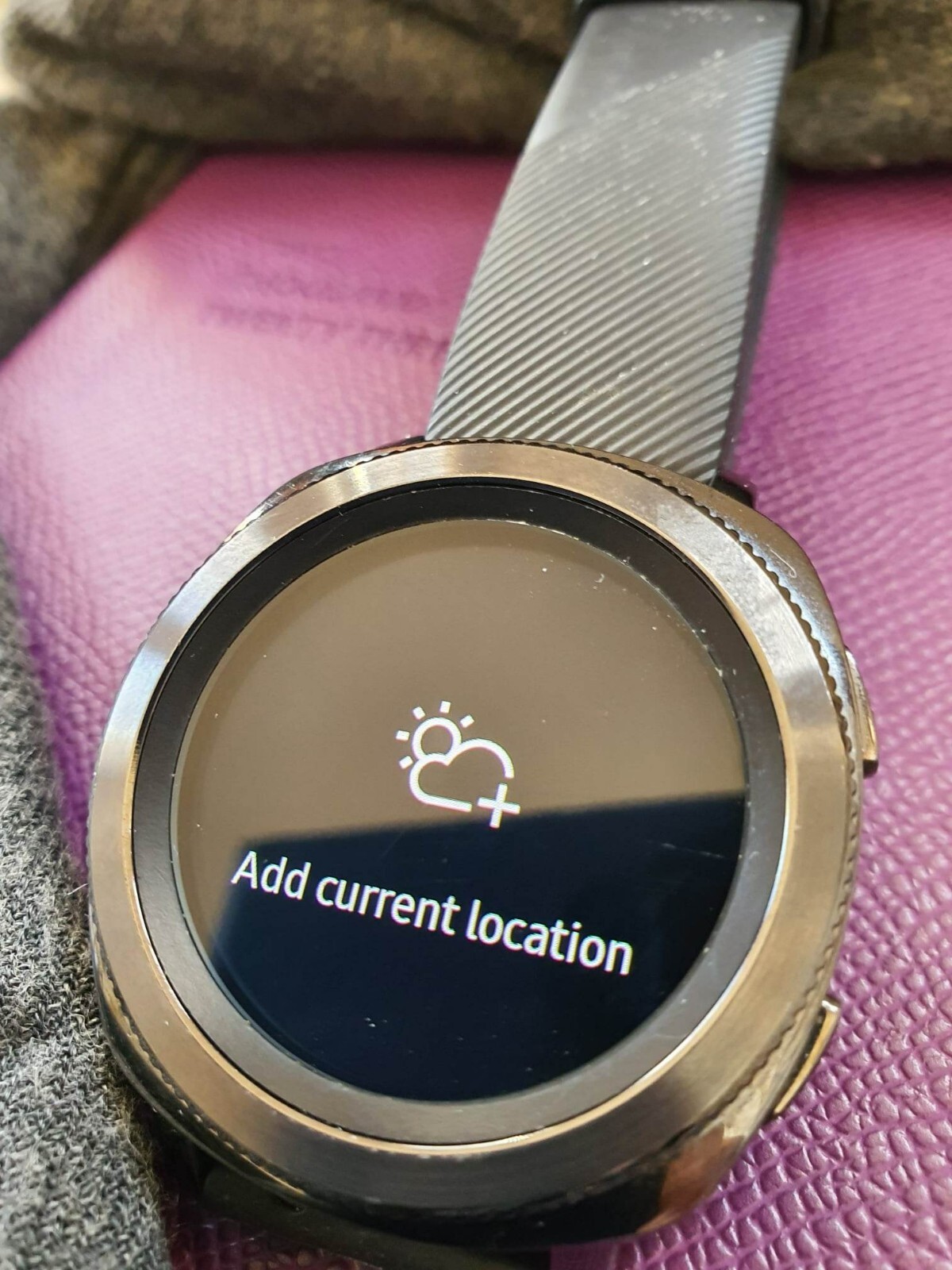 Samsung Gear Sport-44.6mm SM-R600, 1.2” Black- Unisex