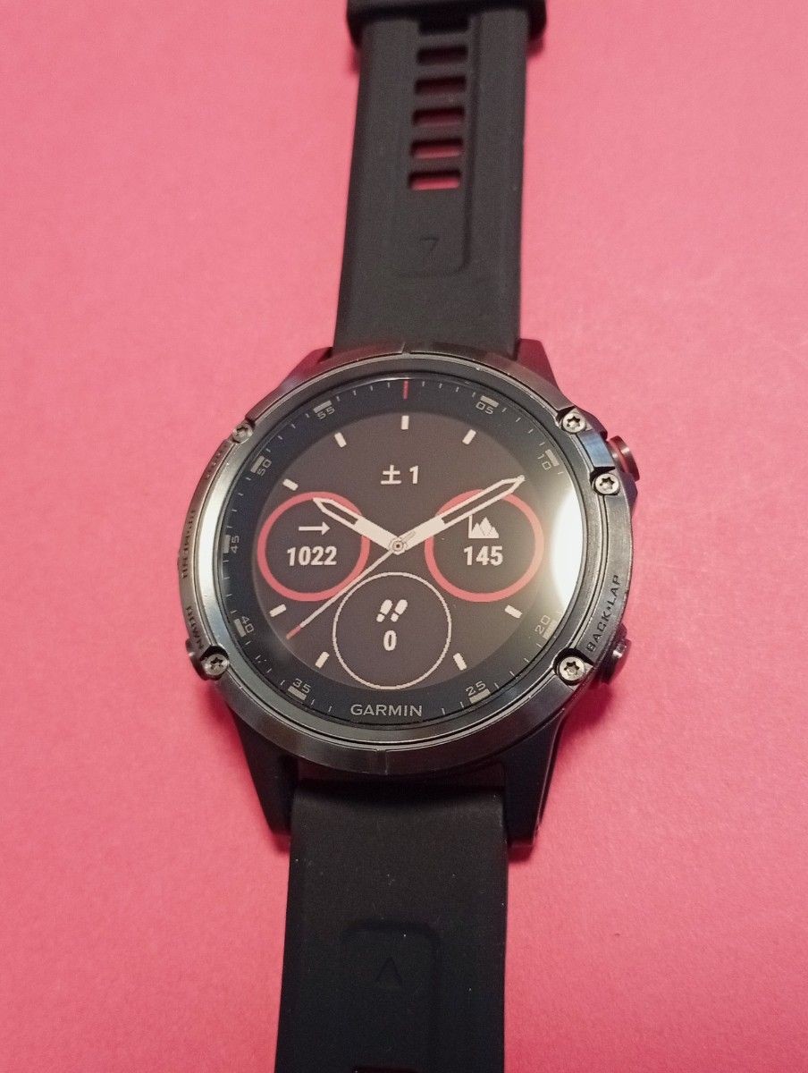GARMIN fenix 5 Plus Sapphire 010-01988-78 Black GPS Watch Used