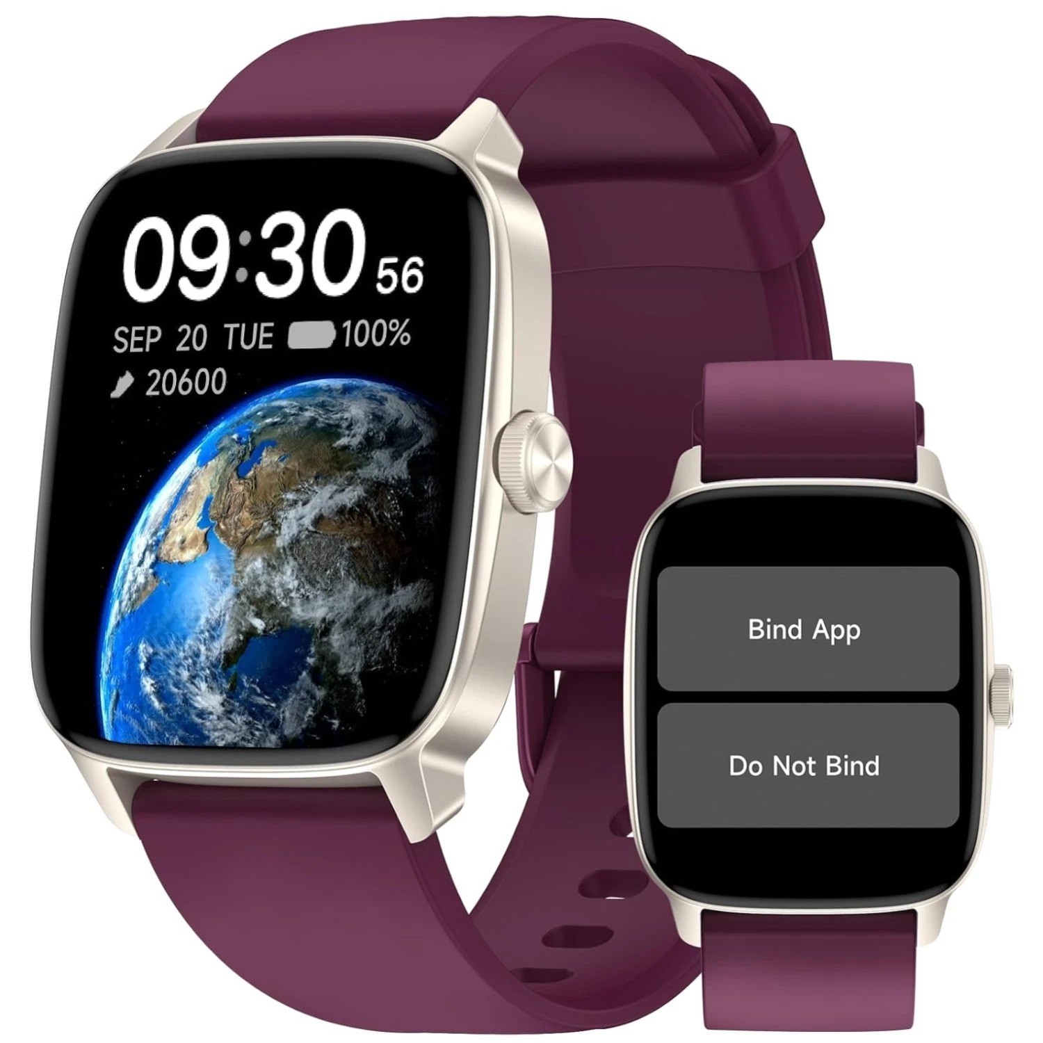 Senior-Friendly Pedometer Watch: Heart Rate, Sleep Tracker