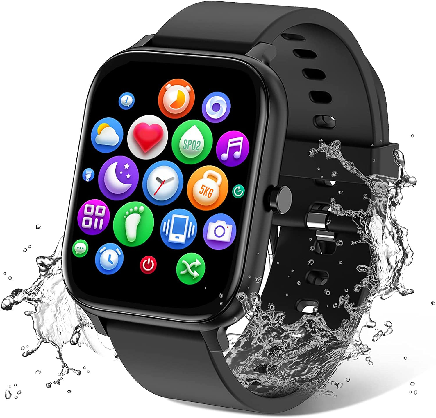 Smart Watch Is Compatible with IOS, Android Touch Screen Waterproof Bluetooh