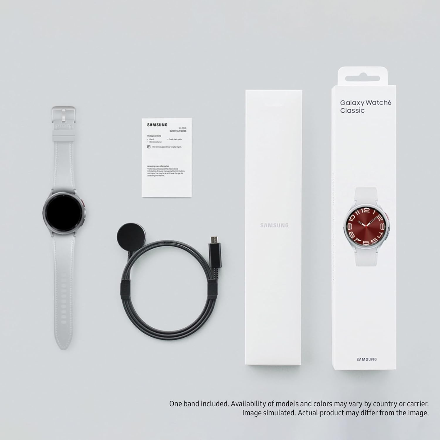 Samsung Galaxy Watch6 Classic Smart Watch 43mm, Small, Bluetooth, Silver | NEW |