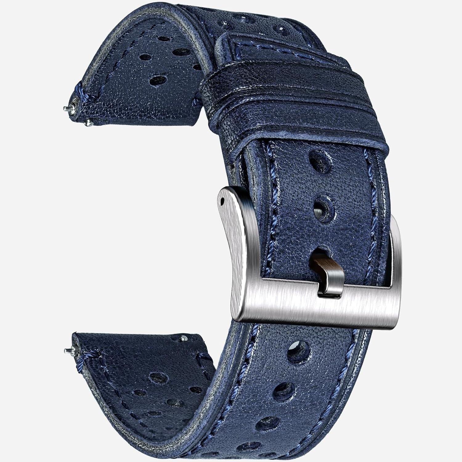 Genuine Leather Watch Band for Regular & Smart Watches 18 20 22 24mm Quick Relea
