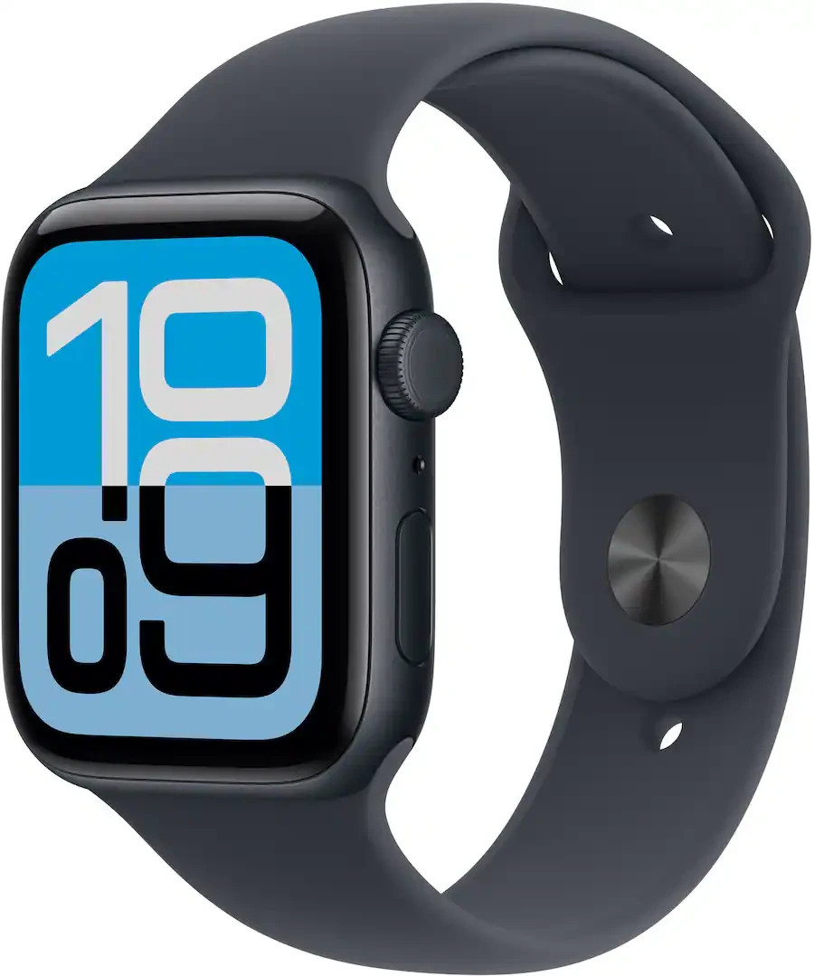 New Apple Watch SE 3 44mm, GPS + Cellular – Midnight Case – Sport Band S/M