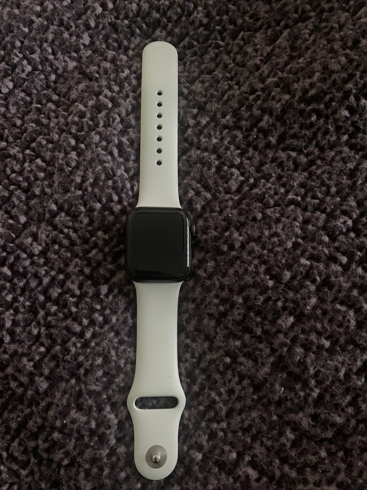 Apple Watch Series 6 40mm Space Gray Aluminum Case with White Sport Band -…