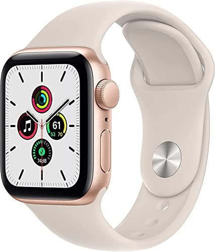 Apple Watch SE (GPS, 40mm) – Gold Aluminum Case Starlight Sport Band – Regular