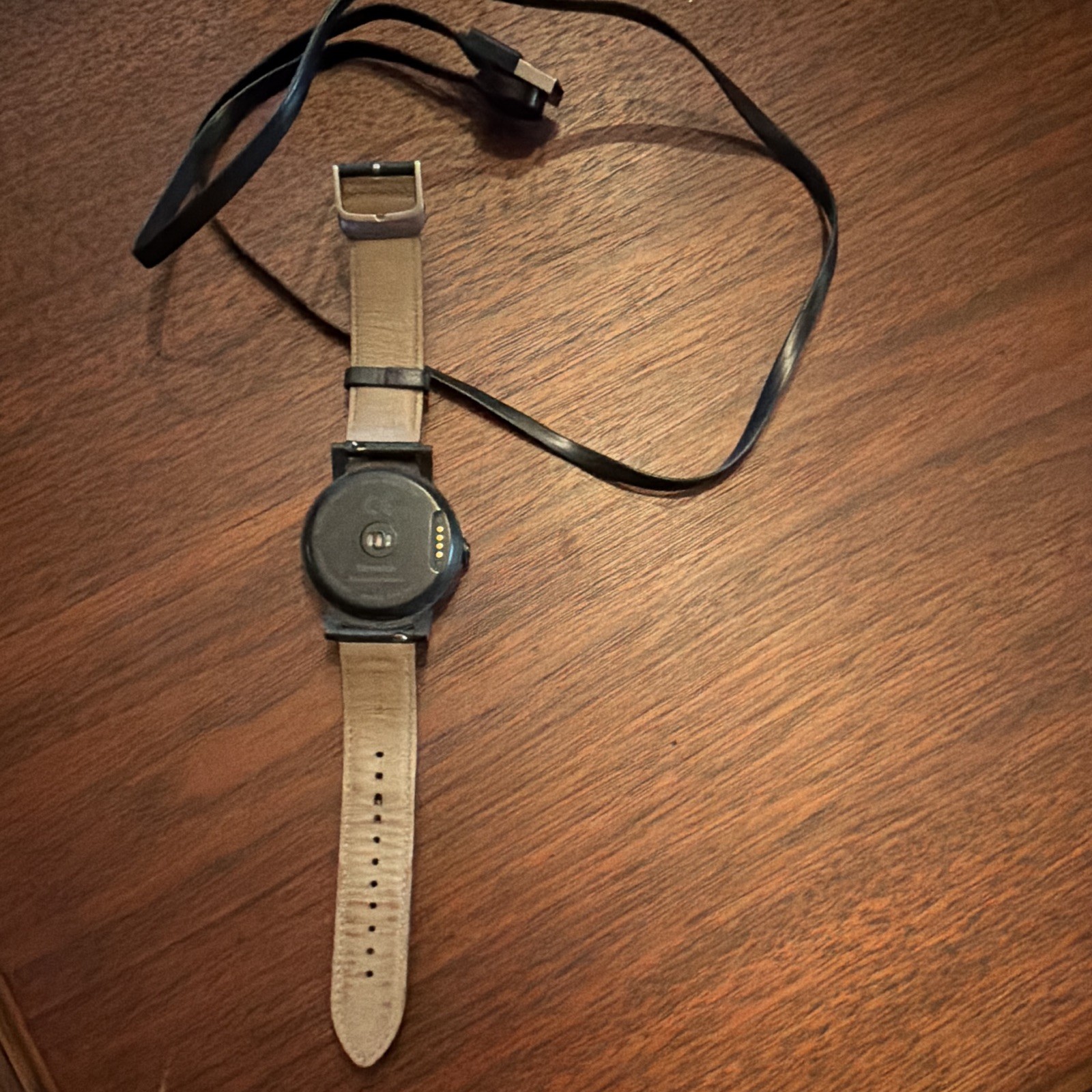 Mobvoi TicWatch 2 42mm Black Leather Band 4GB Heart Rate Water Resistant