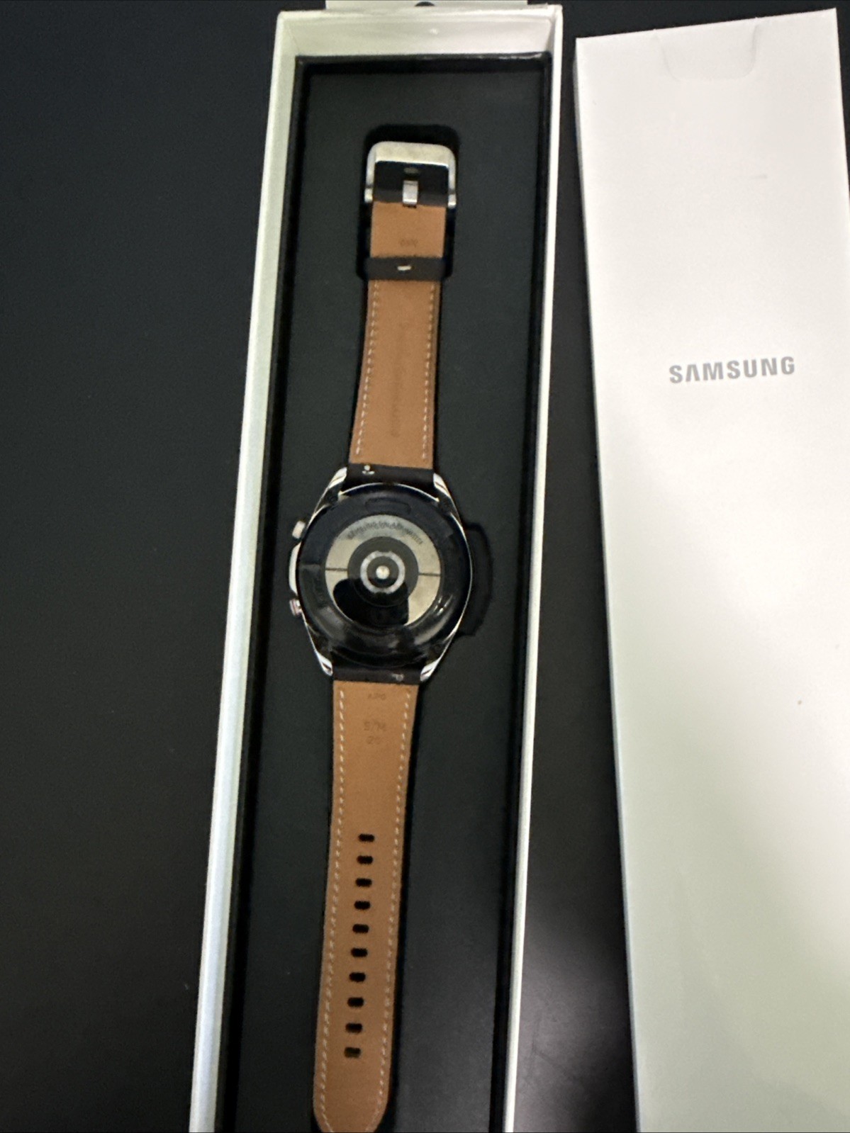 Samsung Galaxy Watch3 45mm LTE Black Stainless Steel with Leather Band & Box