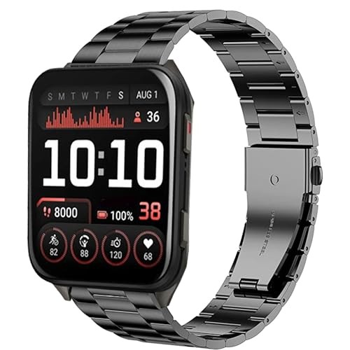 Compatible with Garmin Venu X1 Bands, Quick Release Stainless Steel Metal Strap
