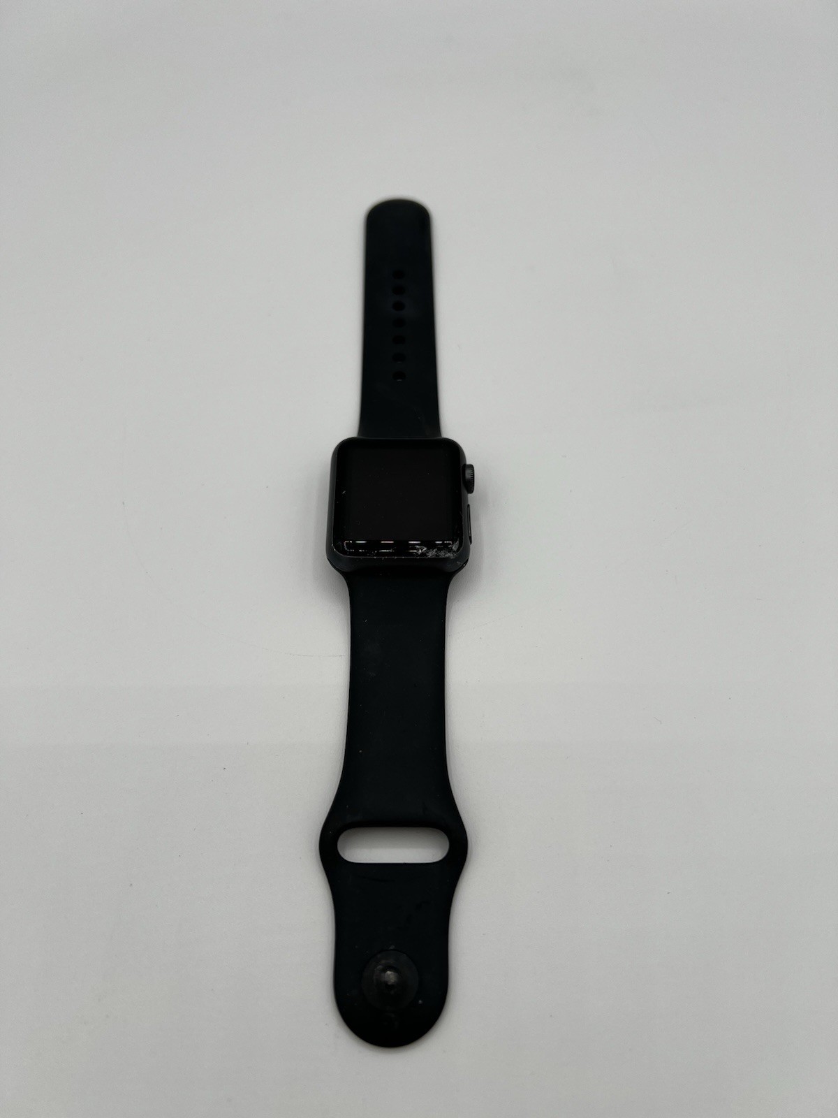 Apple Watch Series 1 38mm Black Aluminum A1802 Cracked Screen Parts Repair