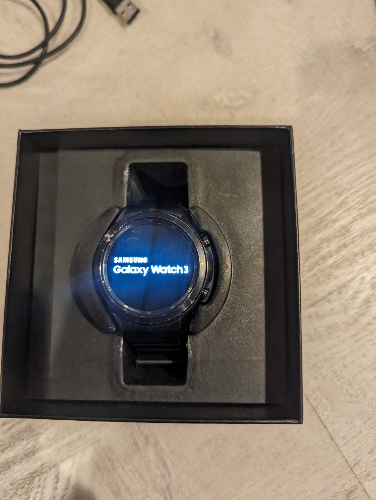 SAMSUNG GALAXY WATCH 3 Titanium Smart Watch 45mm GPS Bluetooth – Mystic Black