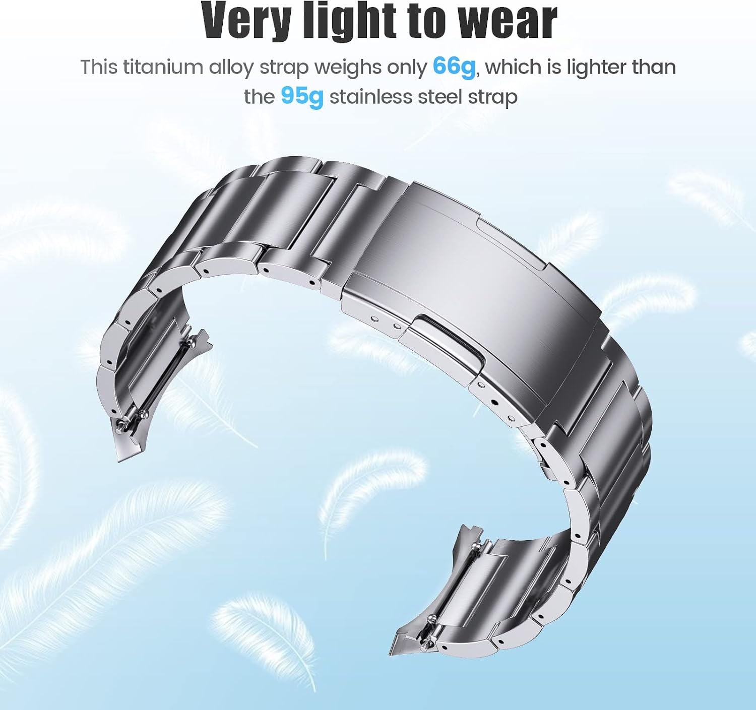 Titanium Band for Galaxy Watch 7 40mm 44mm, Galaxy Watch 6 Classic 43mm 47mm