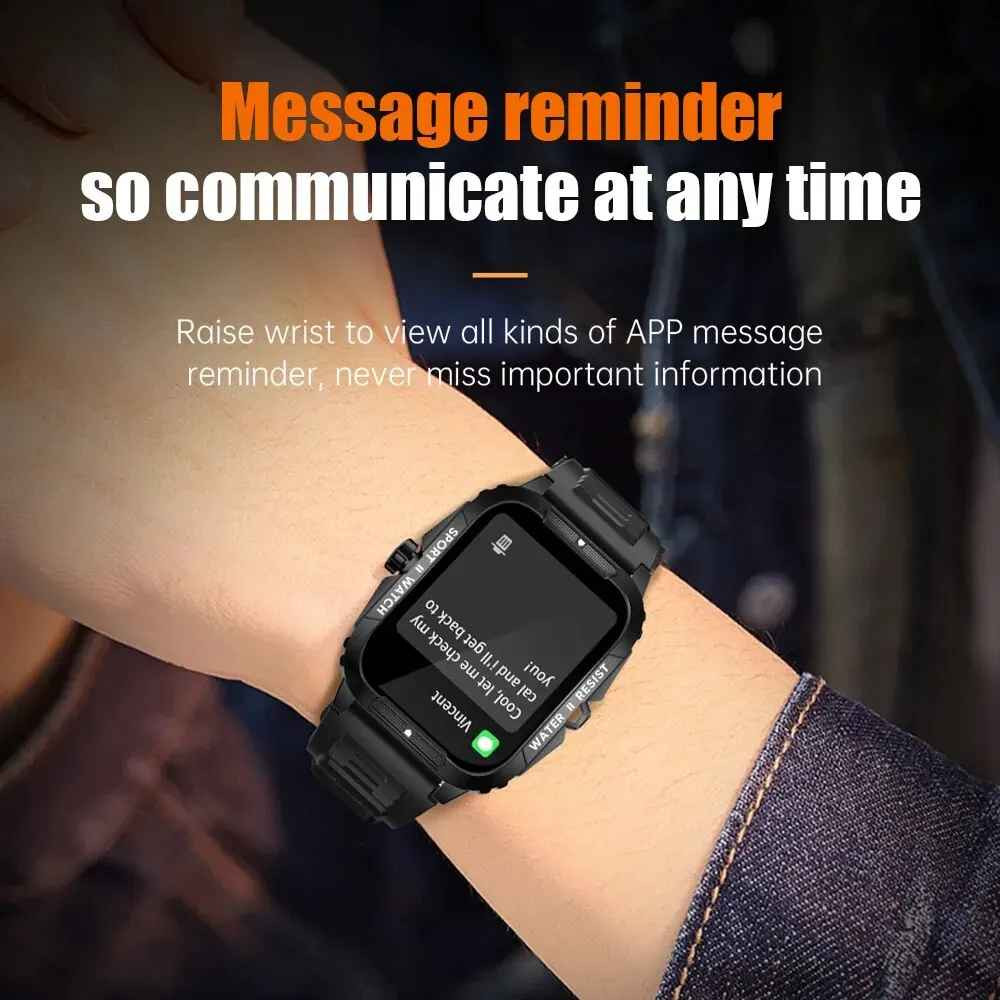 SMARTWATCH 1.96″ 430mAh WATERPROOF BLUETOOTH Fitness Sport FOR SAMSUNG/iPHONE