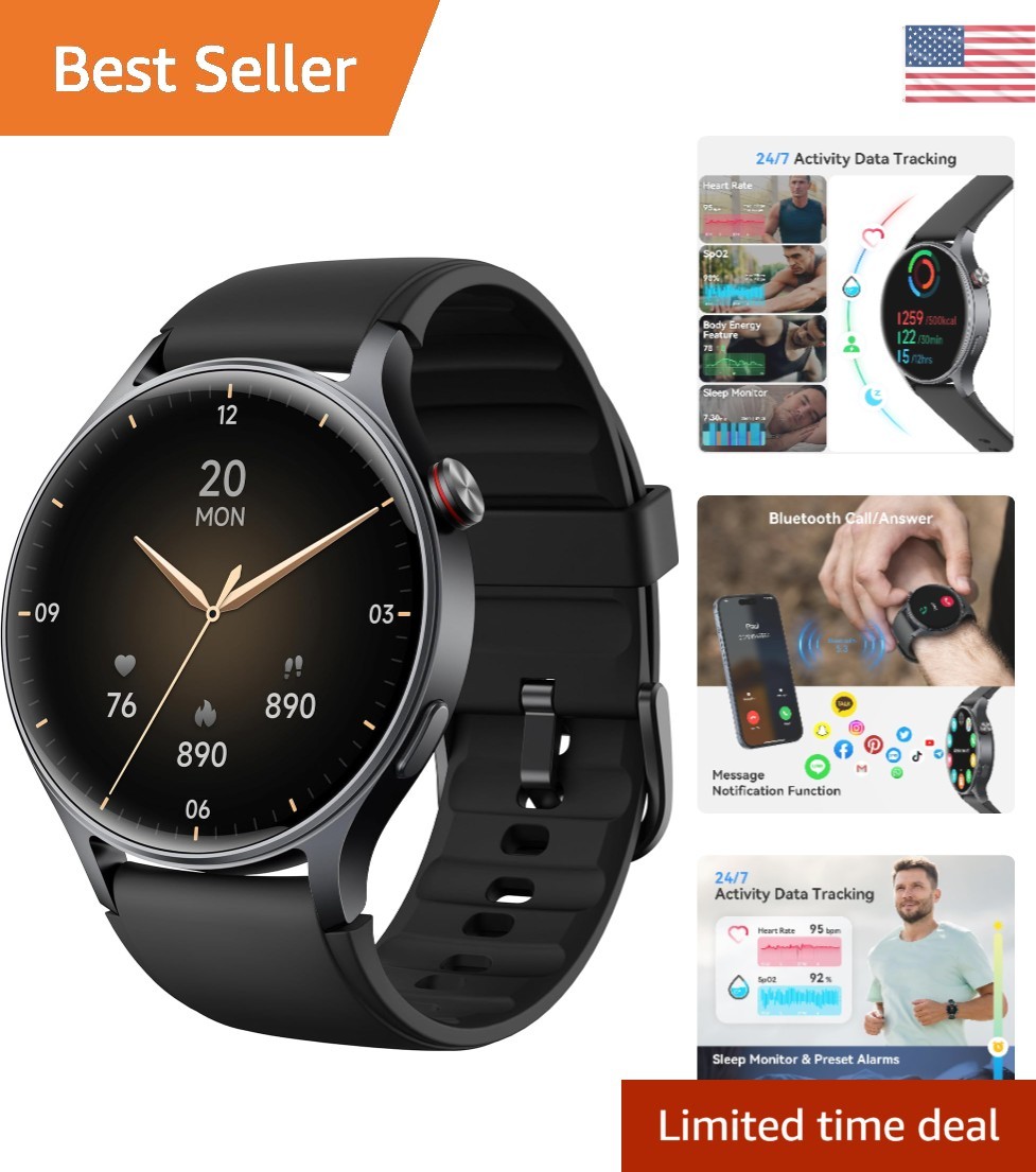 All-in-One Fitness Tracker and Smartwatch: Calls, Health, and Sports Modes