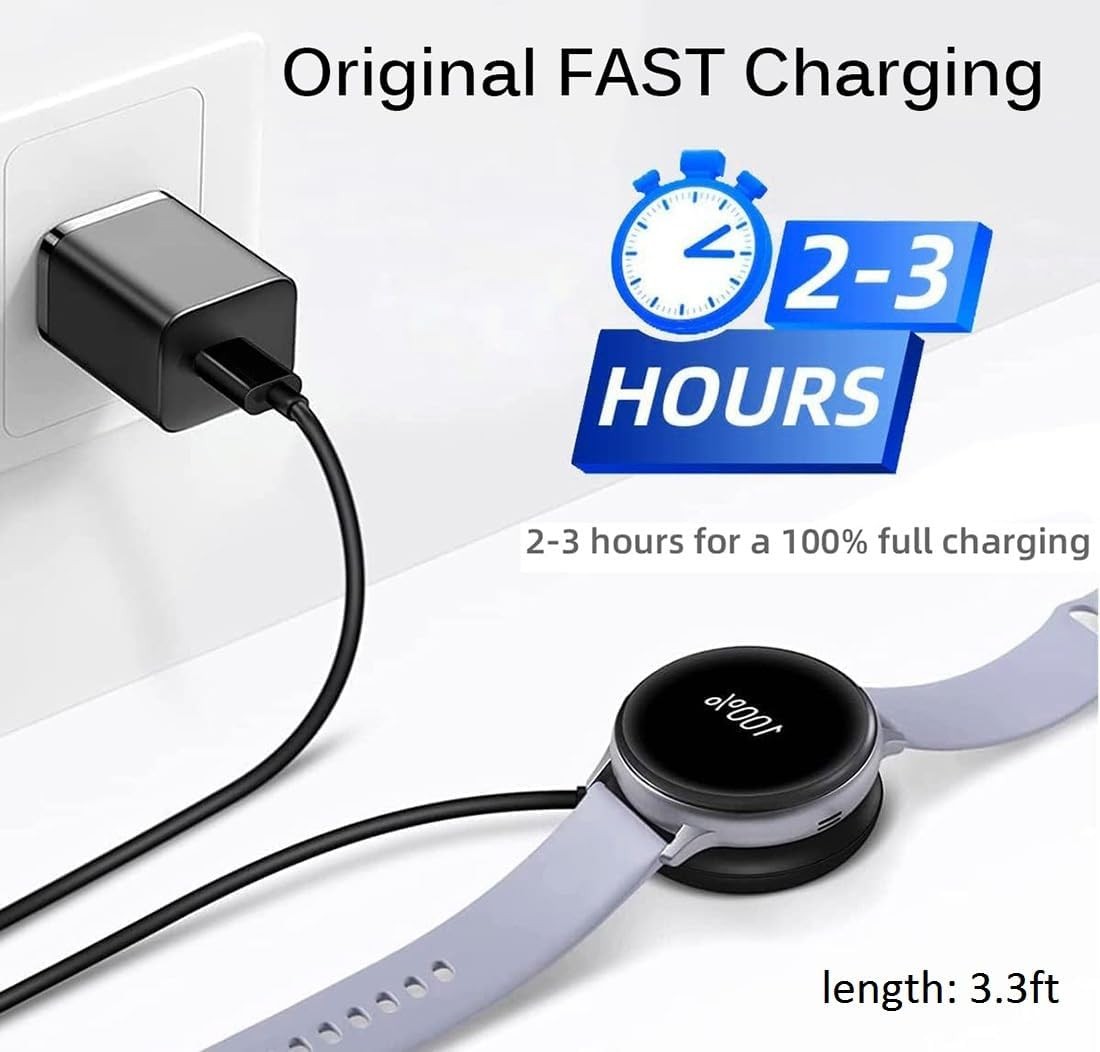 Samsung Galaxy Watch Charging Dock, USB Charger for Galaxy Watch 6/5/4/3/Active