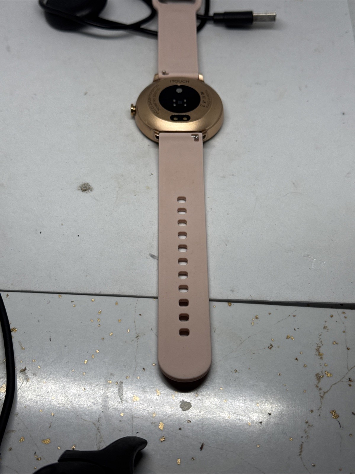 iTouch Sport 3 Smartwatch Fitness Tracker: Pink Rose Gold – Tested and Working