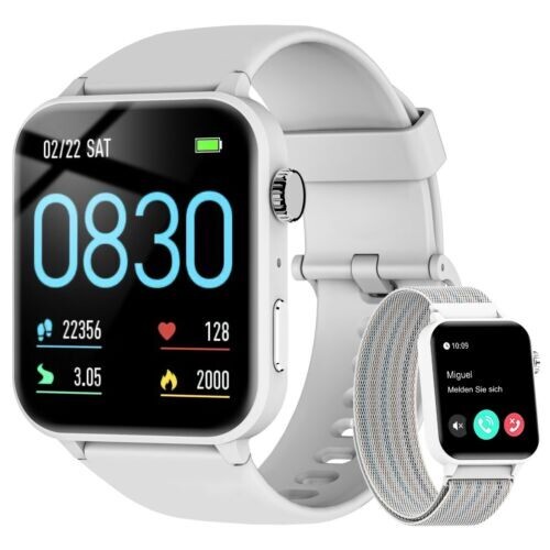 2024 New Men’s Women’s Sports For Smart Watch W/ Large Screen Silicone Y13 PINK