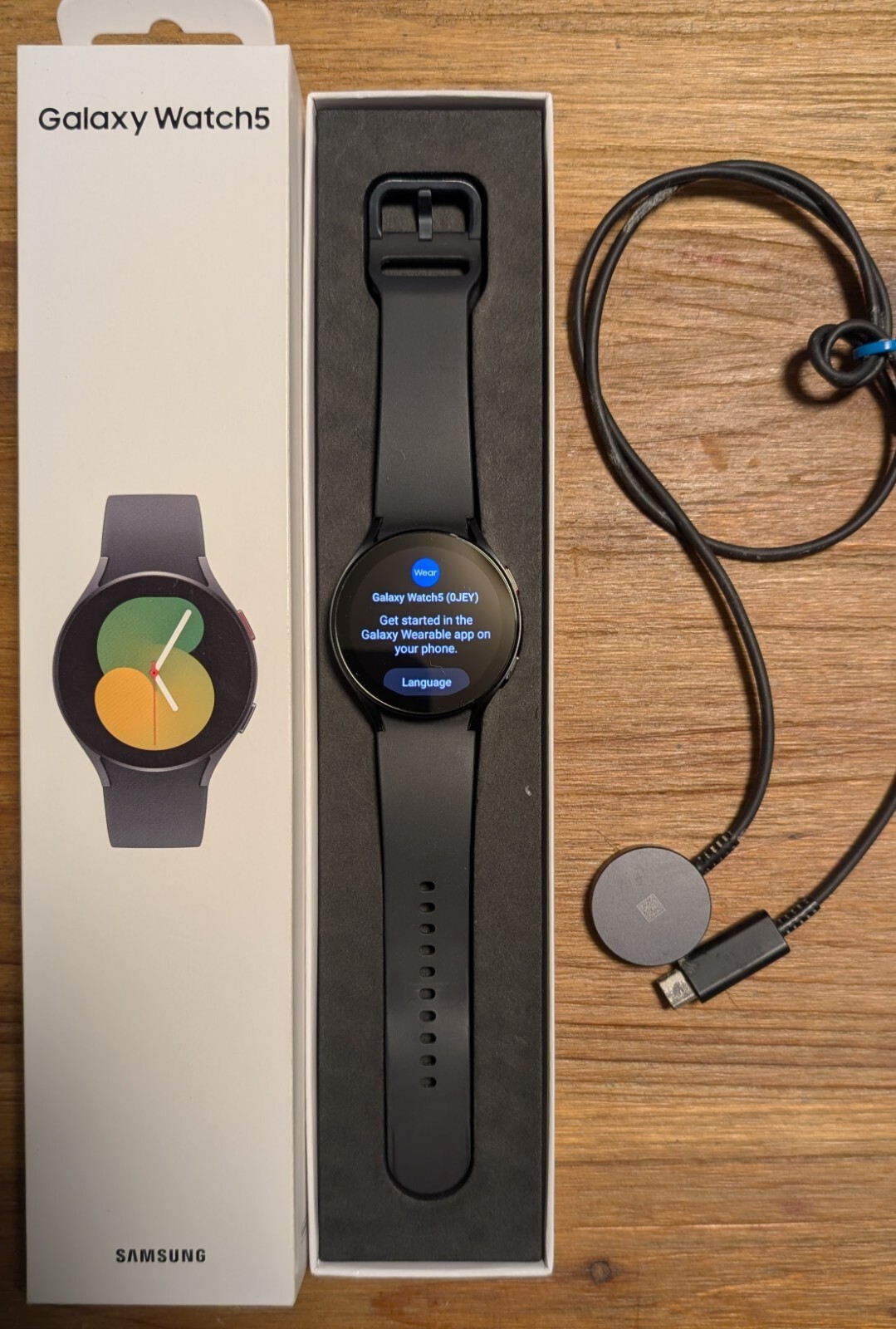 Samsung Galaxy 5 Watch – Model SM-R915U 44 mm GPS LTE Sapphire Crystal