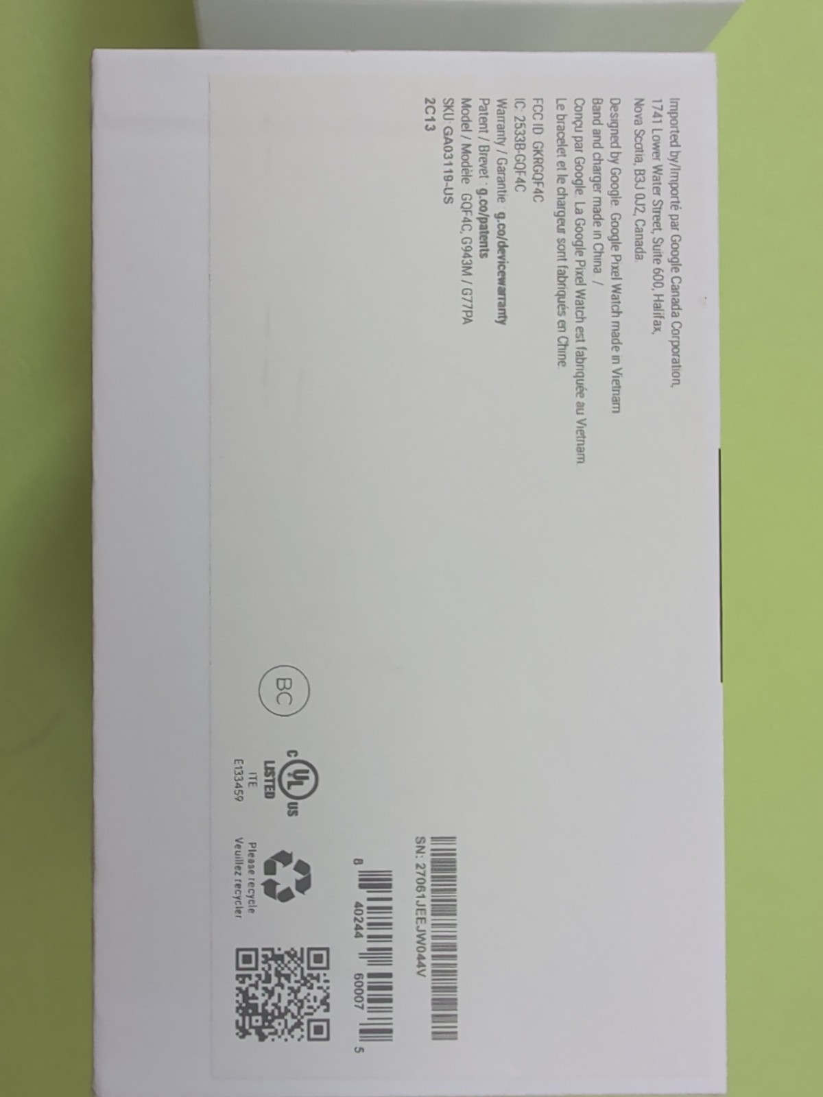 Google Pixel Watch 41mm Matte Black Stainless Steel
