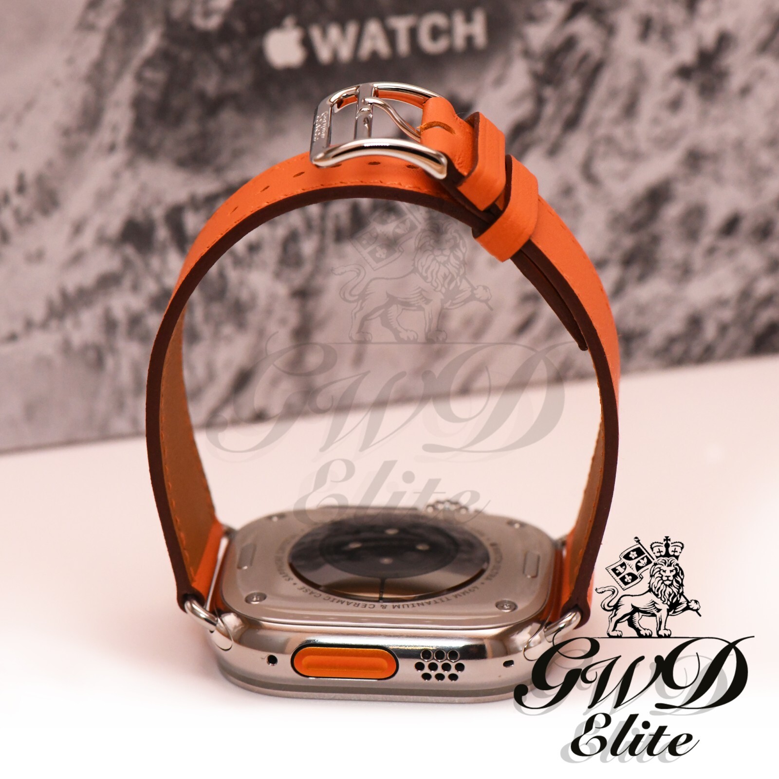 HERMES Polished Custom 49MM Apple Watch ULTRA HERMES Leather