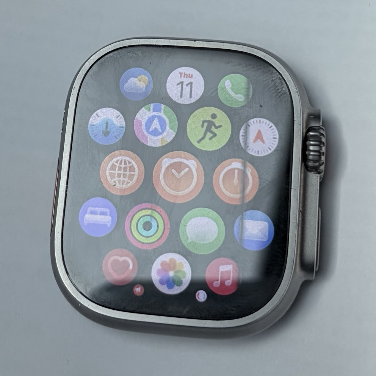 AT&T unlocked Apple Watch Ultra 49mm Titanium Silver GPS Water-Resistant 32GB