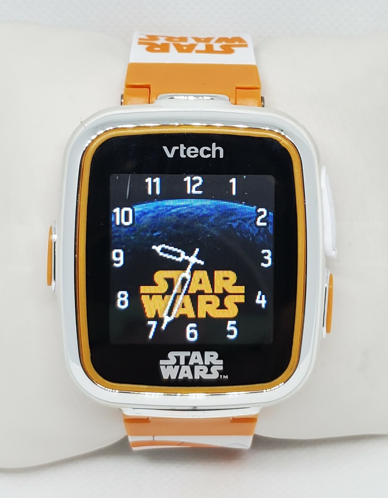 Rare VTECH Star Wars White Orange Smartwatch D5