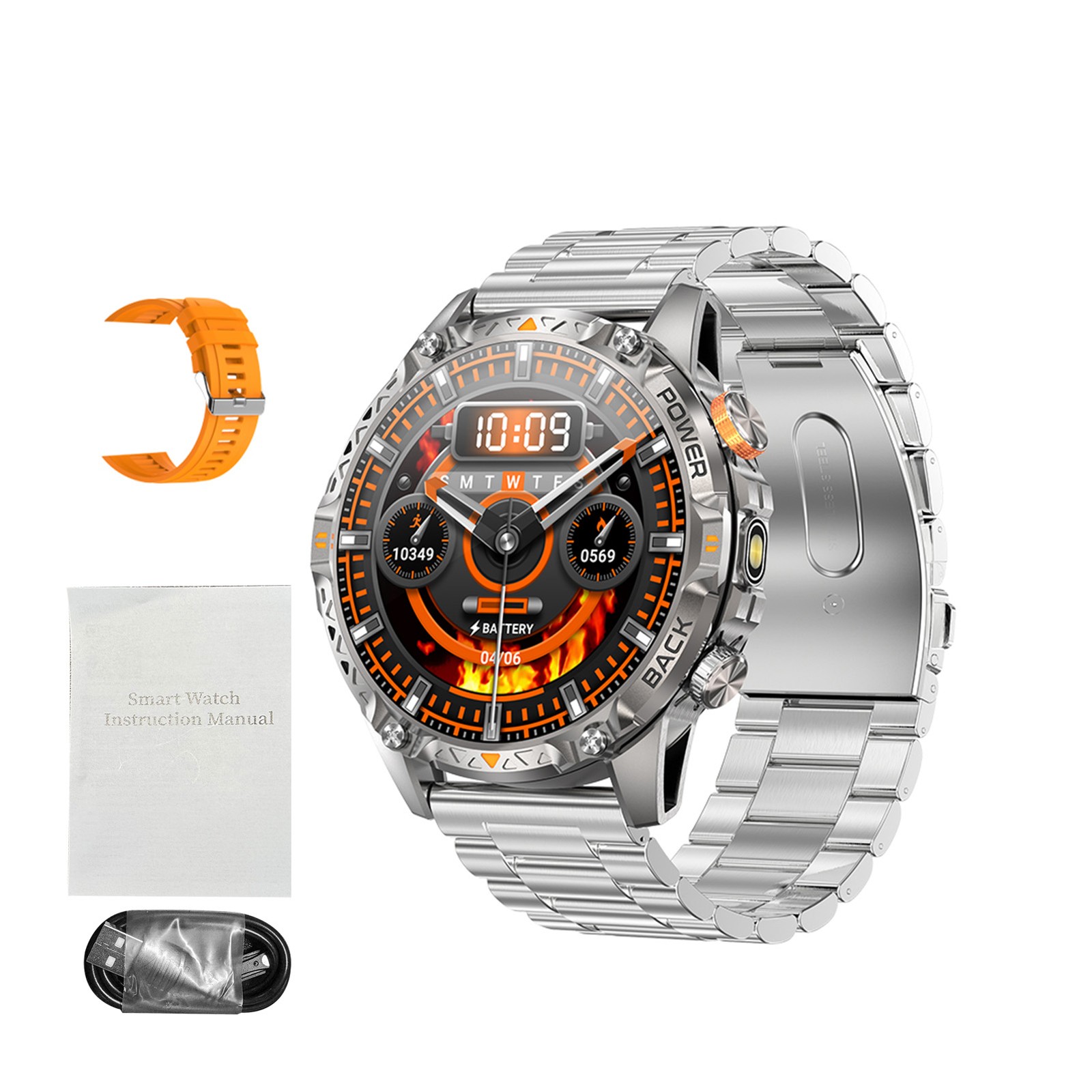 Outdoor Smart Watch Sports Smartwatch 1.7 Inch HD Screen 100+ Sport Mode GFHS