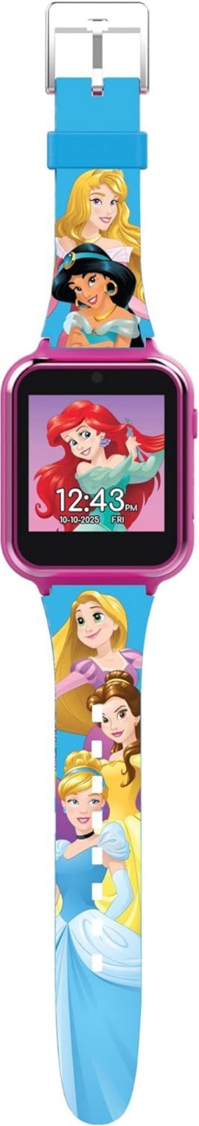 Disney Princess Kids Smartwatch Touchscreen Selfie Camera Pedometer Alarm