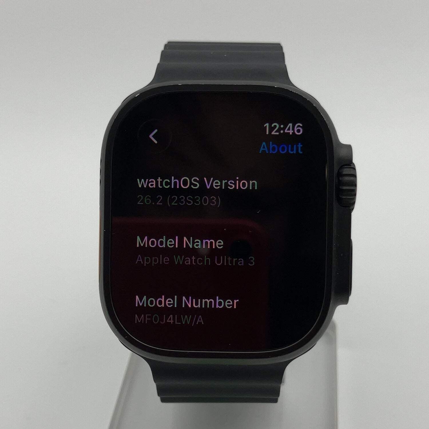 Unlocked Apple Watch Ultra 3 49MM Black Titanium Black Ocean Band MF0J4LW/A