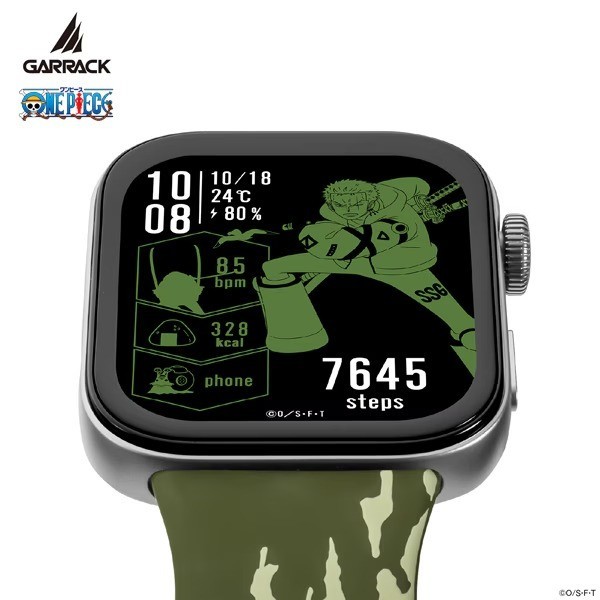 PSL GARRACK ONE PIECE Zoro Model / HUC-OP-FT3-Z Smartwatch From JAPAN Fedex