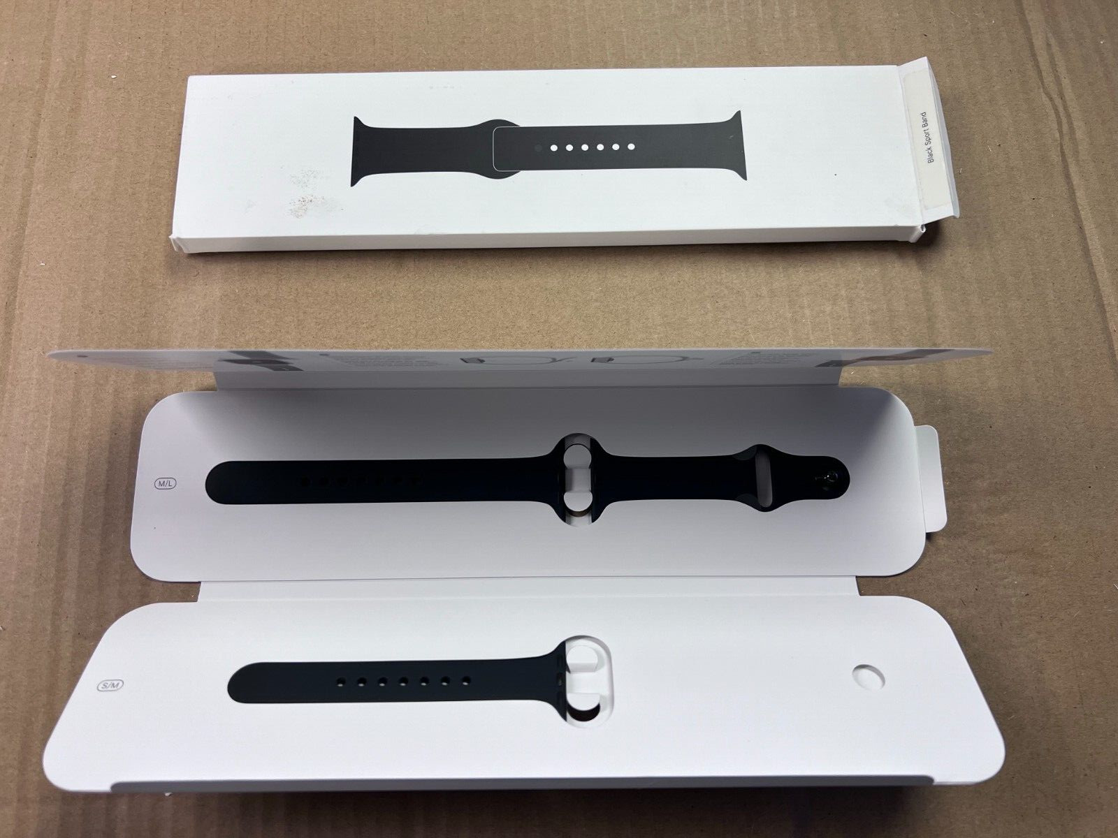 Apple Watch Sport Brand Black BRAND NEW OEM Wrist Strap Large Medium Small