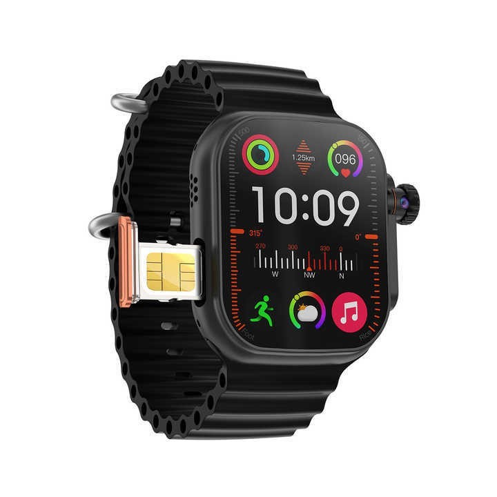 2.04″ HD Smart Watch 4G+64GB Android 8.1 HD Video Call ECG App 850mAh USA