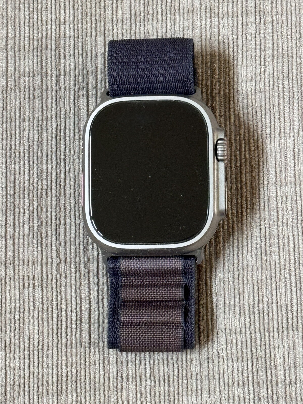 Apple Watch Ultra 2 49mm Titanium Case with Alpine Loop – Indigo, Medium (GPS +