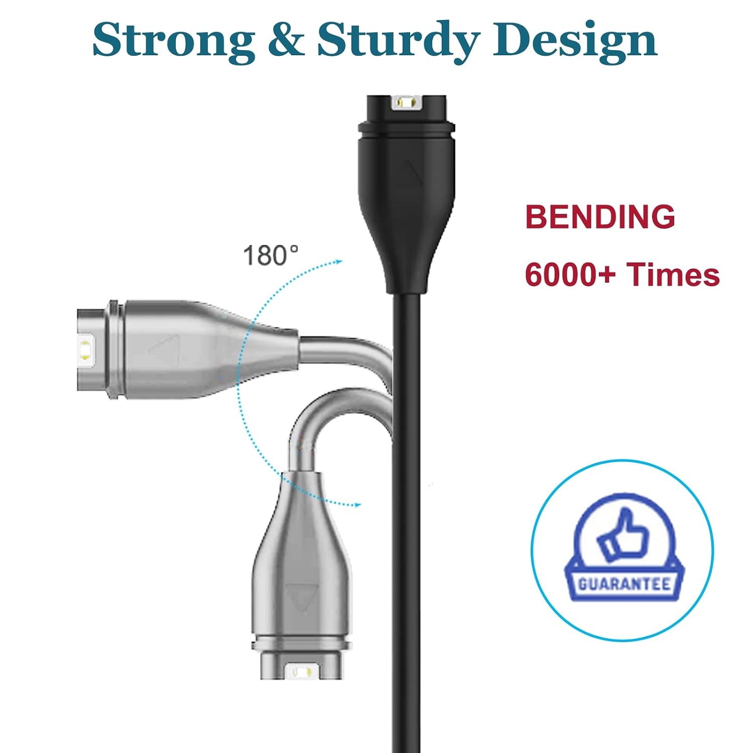 USB C Charger Charging Cable for Garmin Fenix 8 7 6 5, Forerunner 945 45 45S 245