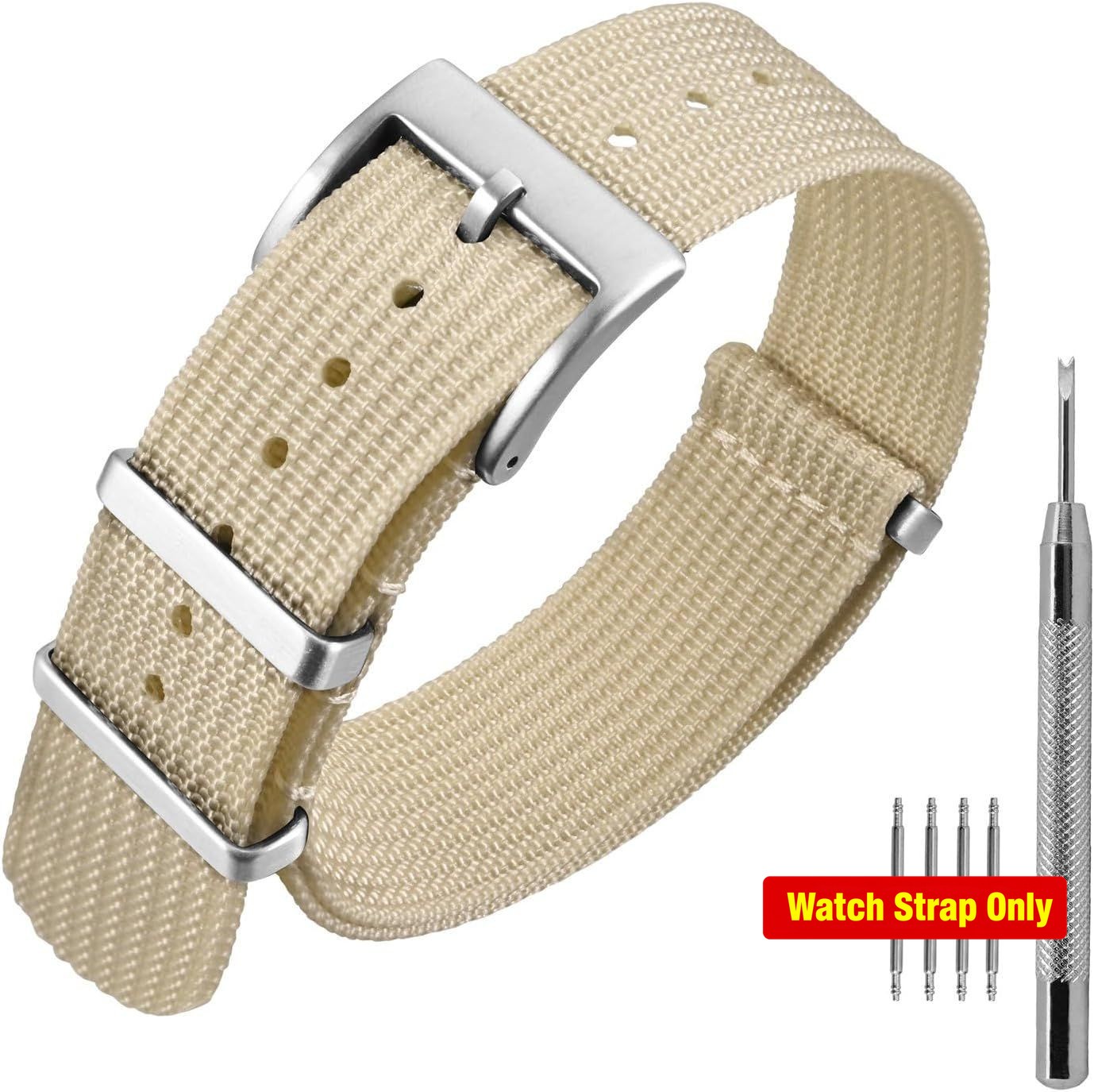 Strap Only For Military Watch 16mm 18mm 20mm 22mm Nylon Waterproof