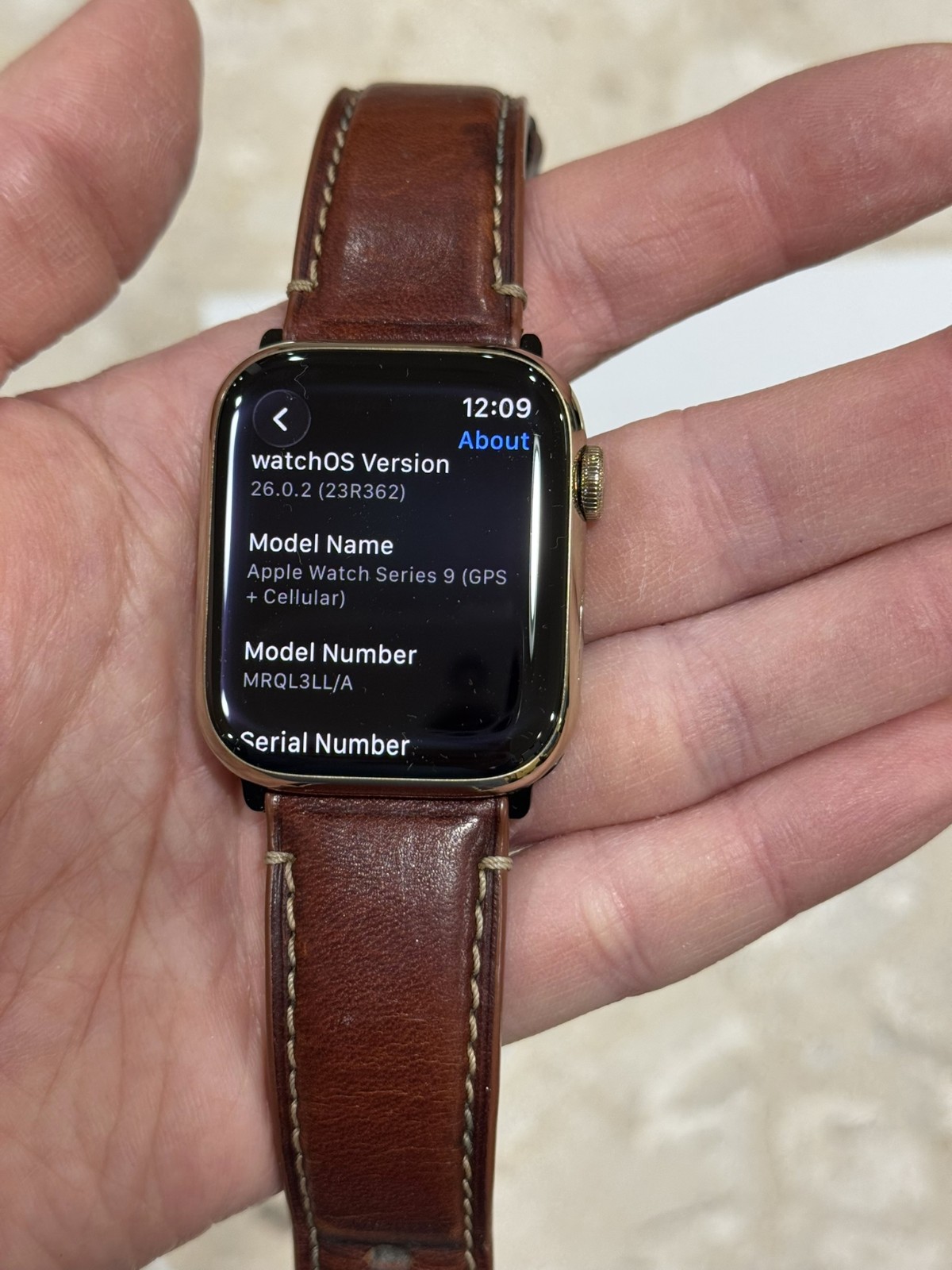 Apple Watch Series 9 GOLD Stainless Steel (Cellular) & 3 Straps / 95% Battery