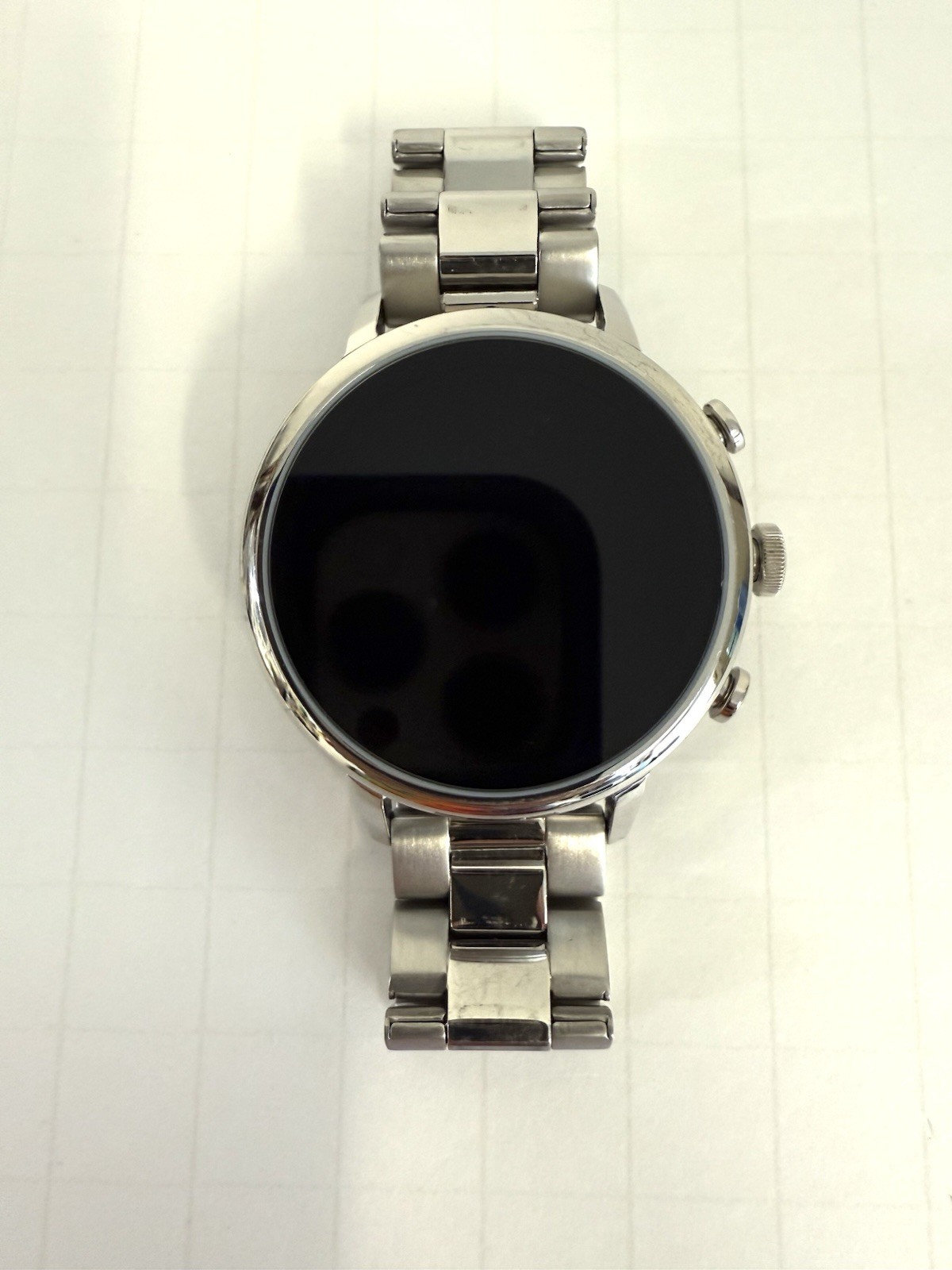 Fossil Gen 4 Digital Dial Smart Watch Stainless Steel Band FTW6017