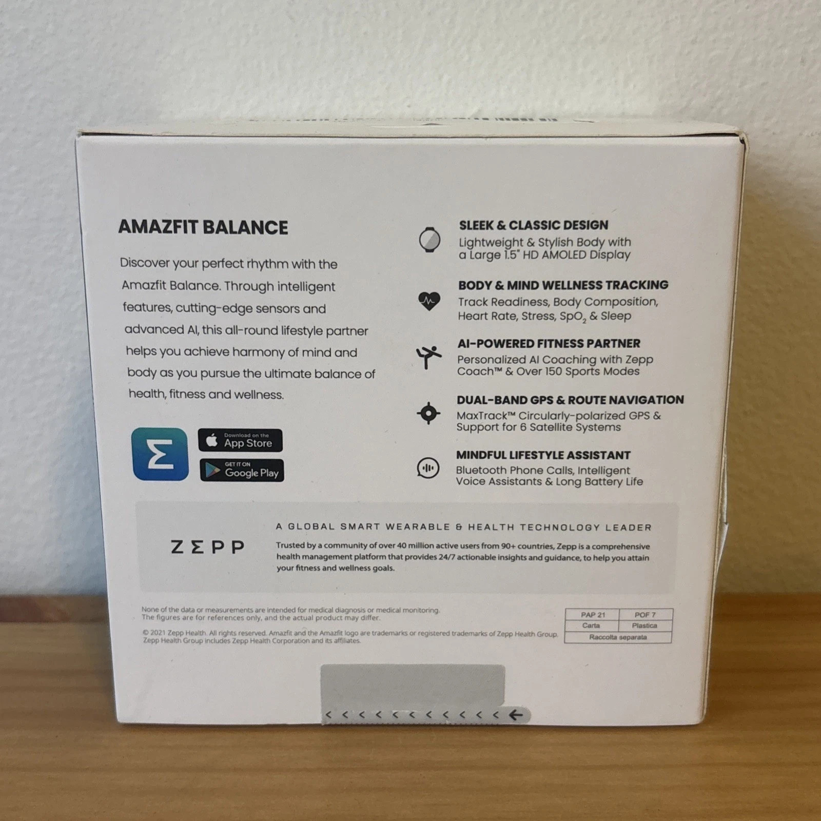 Amazfit Balance Smart Watch w Body Composition Health GPS Step Track