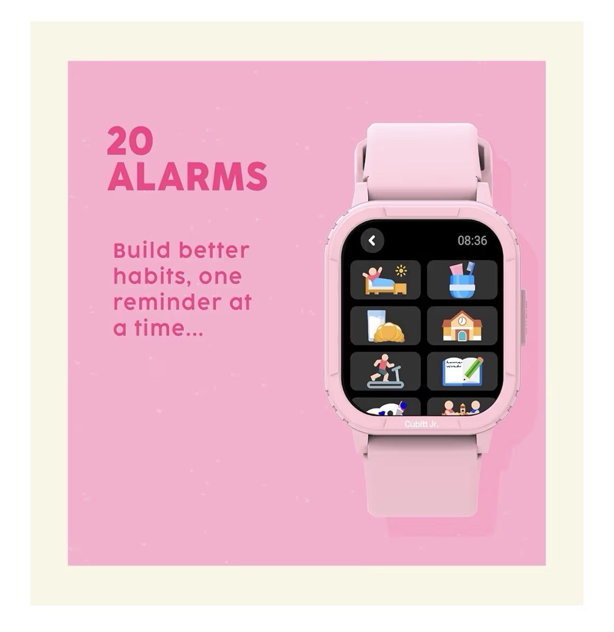 Cubitt Jr Smart Watch for Kids & Teens: Games, Step Counter, Sleep