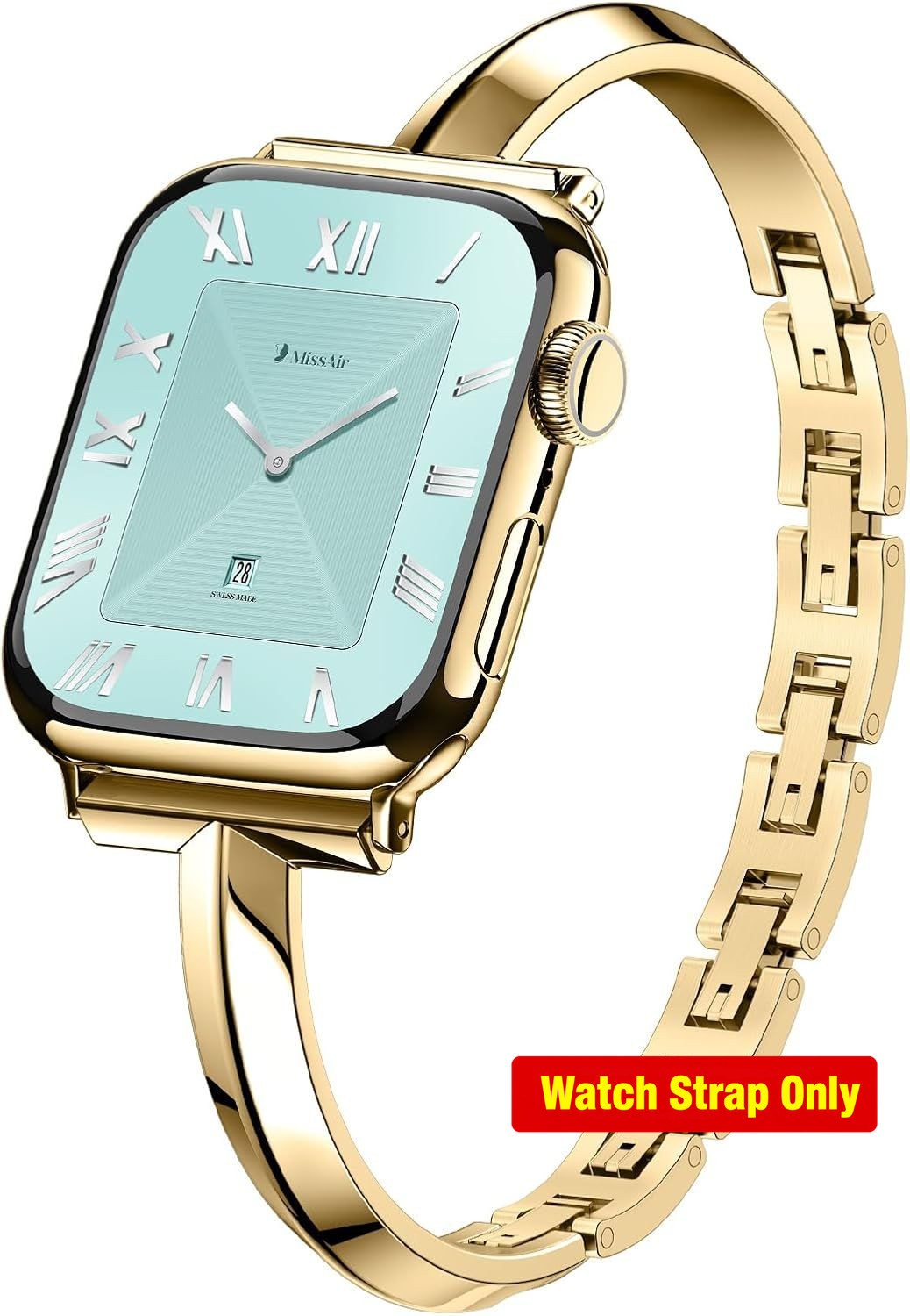 Thin Stainless Steel Strap Compatible with Apple Watch 38mm 40mm 41mm 42mm