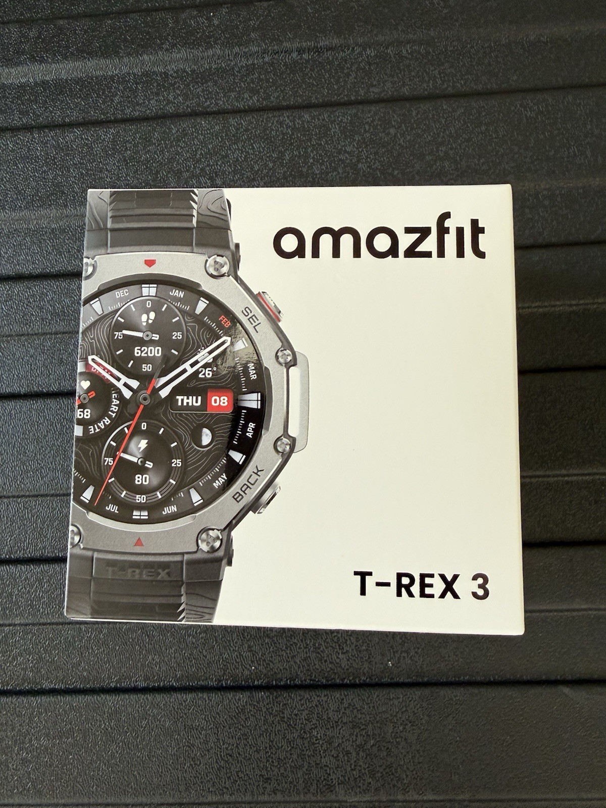 Amazfit T-Rex 3 – 48 mm Fitness Smart Watch w/ Voice Control (Onyx) BRAND NEW