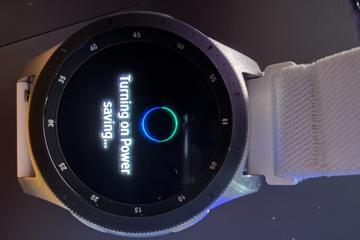 Samsung Galaxy Watch SM-R805 46mm Silver Case white band