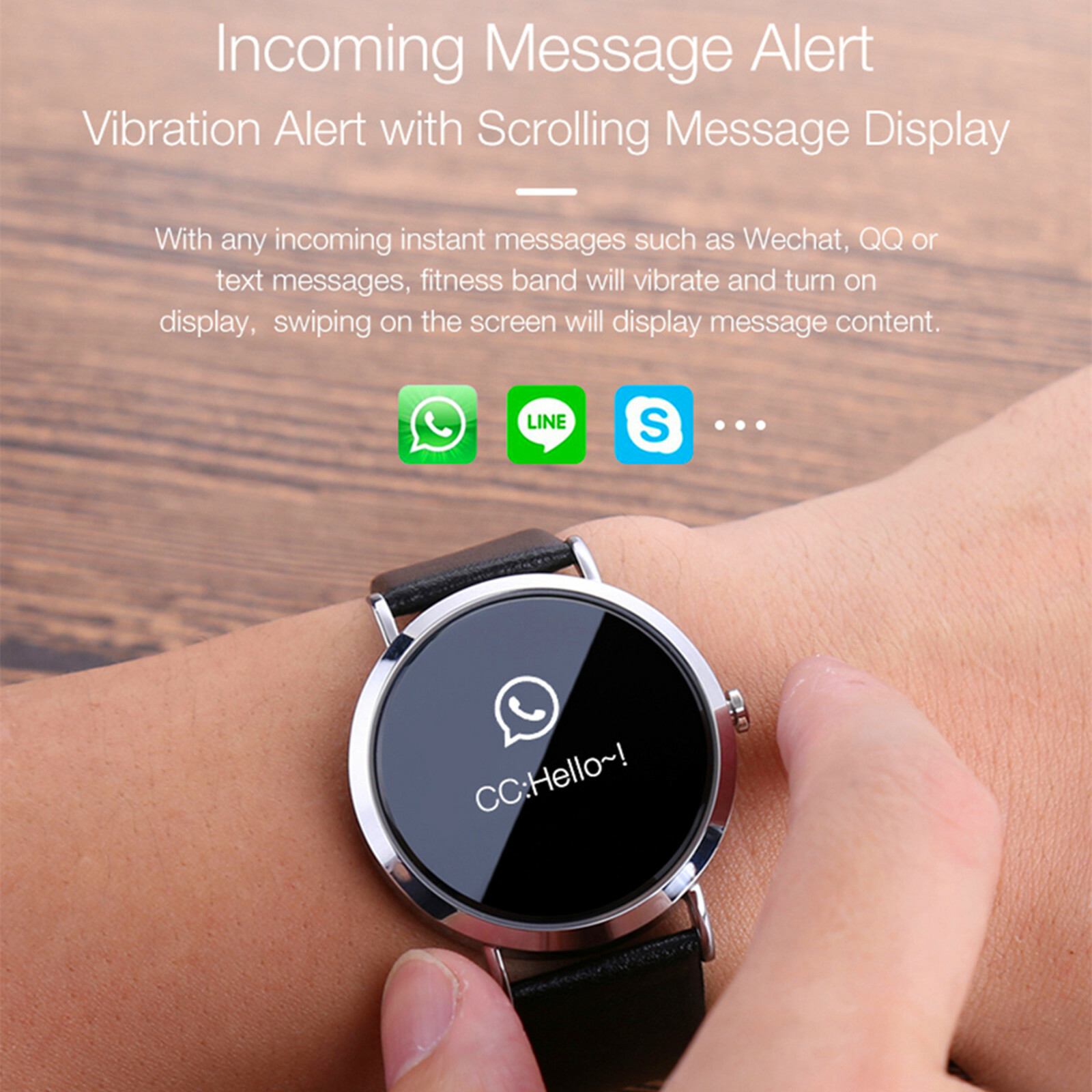 Touch Screen Bluetooth Smart Watch Sleep Quality Tracking For Business Sports