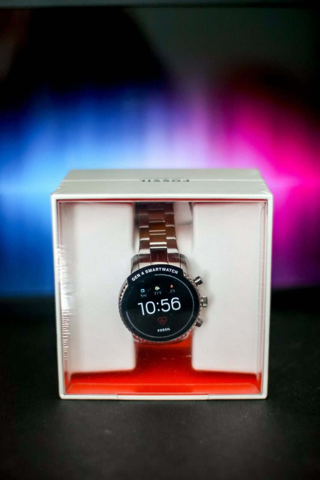 Fossil Men’s Grey Gen 4 Explorist HR Stainless Steel Touchscreen Smartwatch