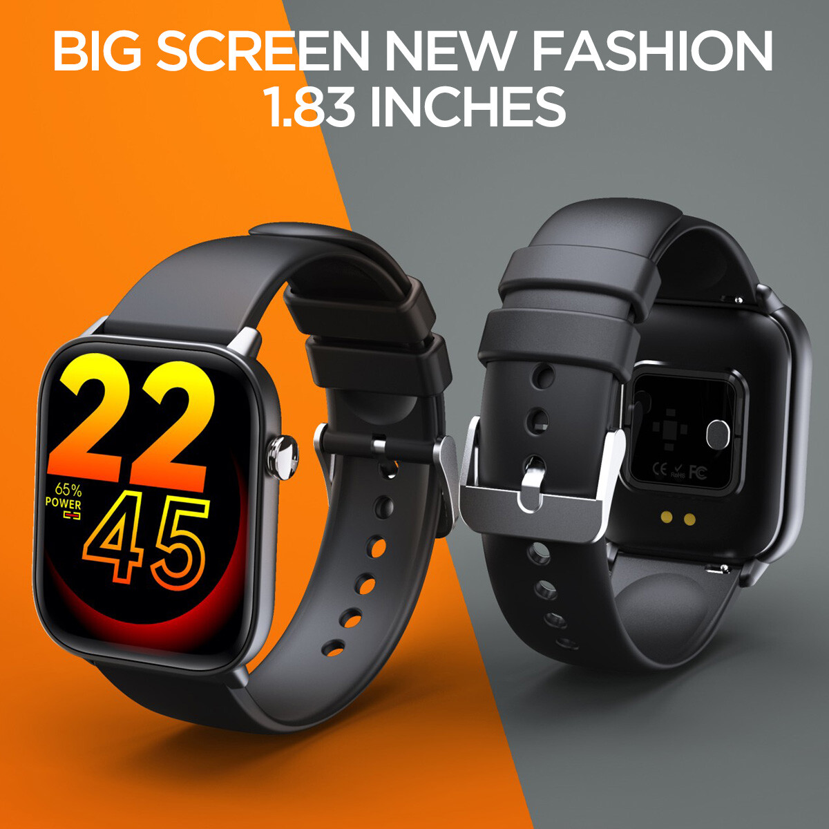 Smart Watch Heart Rate Blood Oxygen Temp Monitor Sports Tracker Watch Waterproof