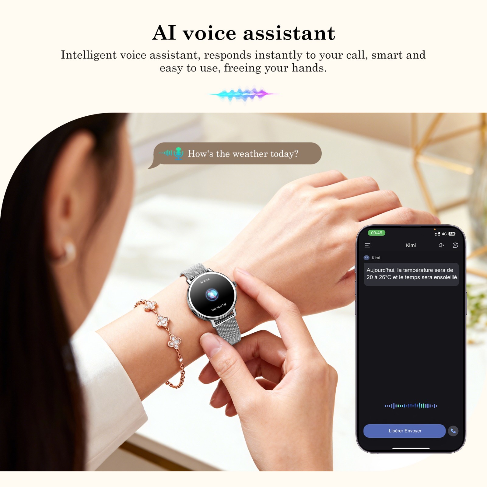 Smartwatch Women Ladies Fitness Tracker Watch Smart Watches For iOS Android US