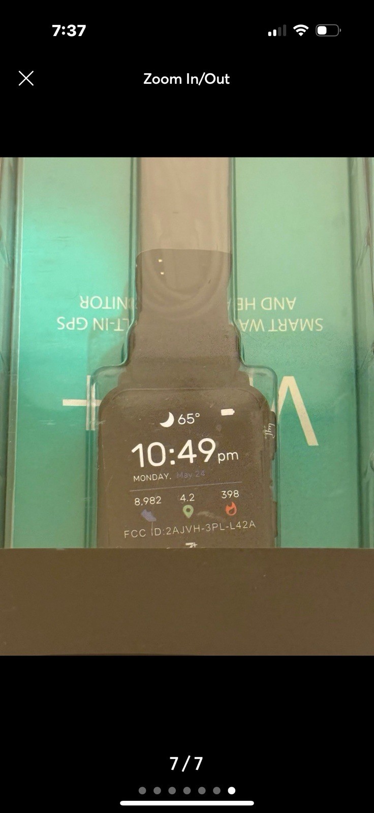 3Plus Pro Vibe+ smart watch with built in GPS and Heart Rate Monitor