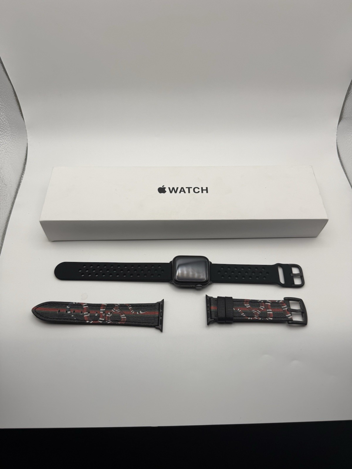 Apple Watch SE 40mm Black and Grey Sport Band, GPS Not Cellular, No Cracks
